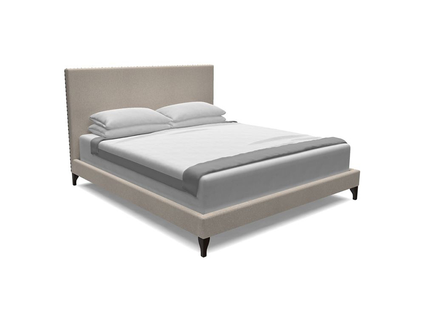 Portobello Super King Bed in Two Tone Plain Biscuit